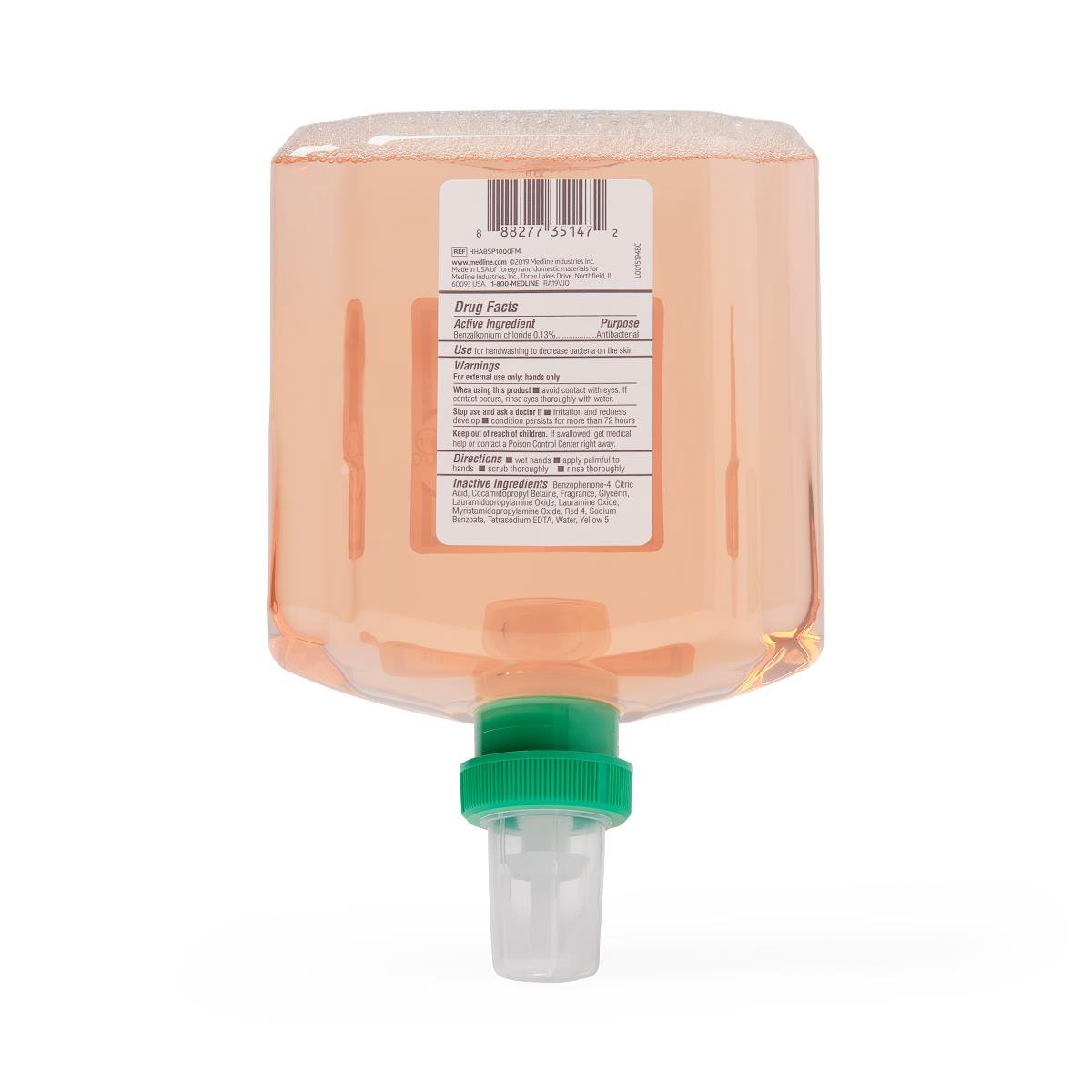 Antibacterial Soap Spectrum™ Foaming 1,000 mL Dispenser Refill Bottle Scented - BeHope