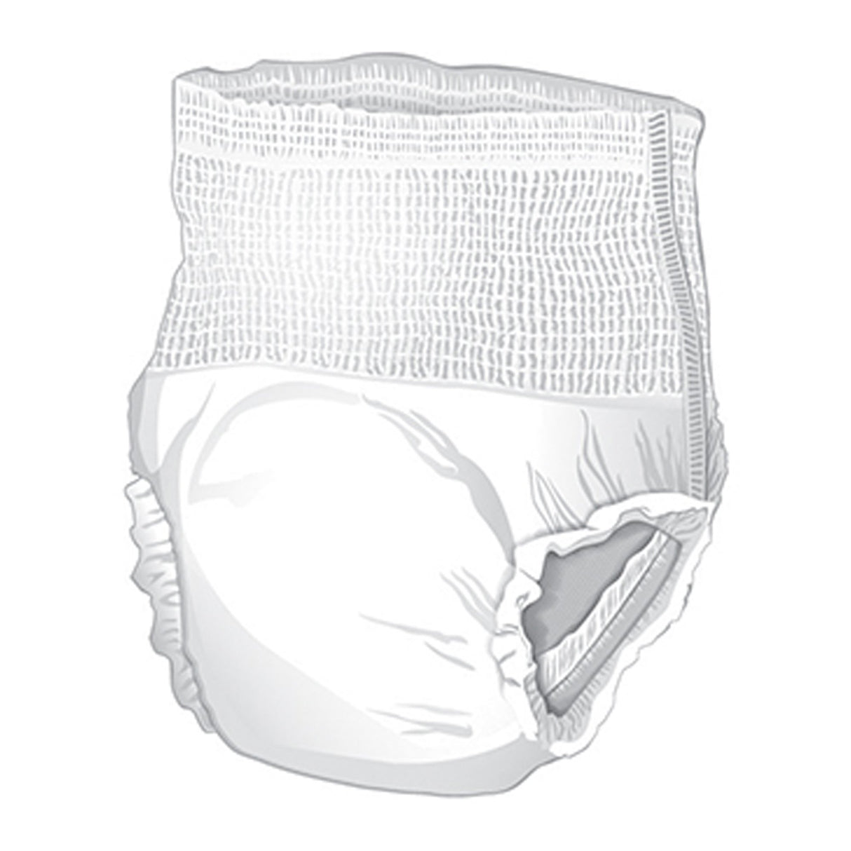 Absorbent Underwear McKesson Pull On with Tear Away Seams Adult Medium Unisex Disposable Heavy Absorbency - BeHope