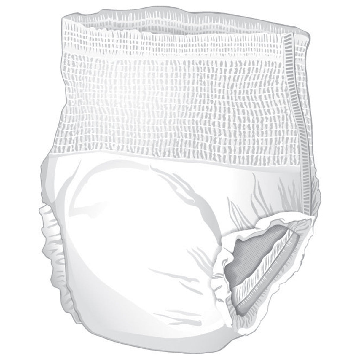 Absorbent Underwear McKesson Pull On with Tear Away Seams Adult X-Large Unisex Disposable Heavy Absorbency - BeHope