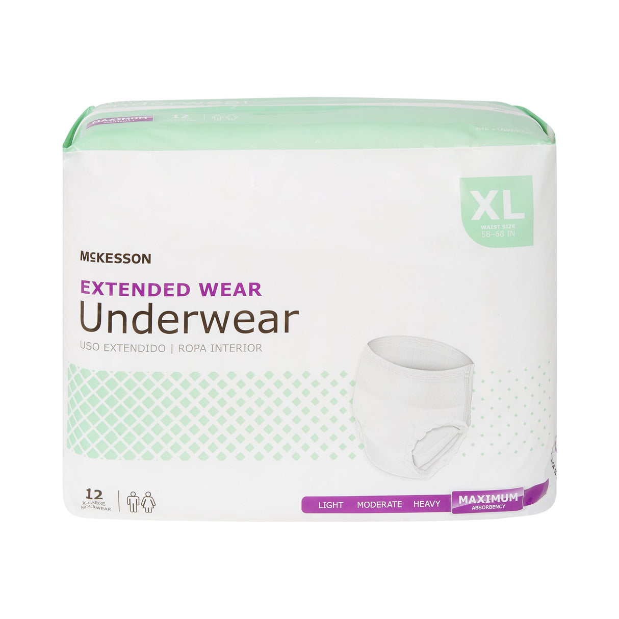 Absorbent Underwear McKesson Pull On with Tear Away Seams Adult X-Large Unisex Disposable Heavy Absorbency - BeHope