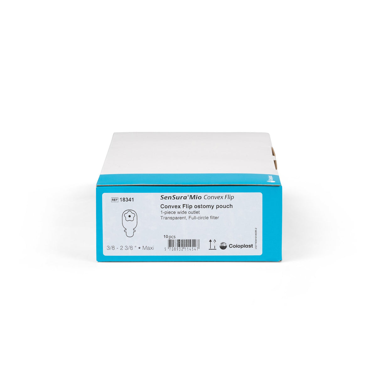 Ostomy Pouch SenSura® Mio Concave One-Piece System 11 Inch Length, Maxi Convex, Trim to Fit 3/8 to 2-3/8 Inch Stoma Drainable - BeHope