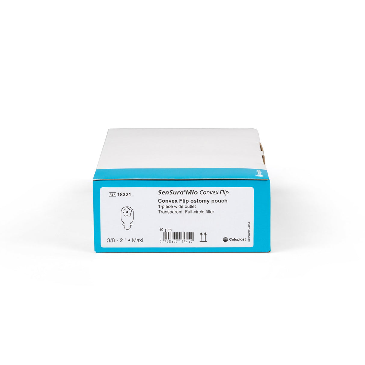 Ostomy Pouch SenSura® Mio Convex One-Piece System 11 Inch Length, Maxi Convex, Trim to Fit 3/8 to 2 Inch Stoma Drainable - BeHope