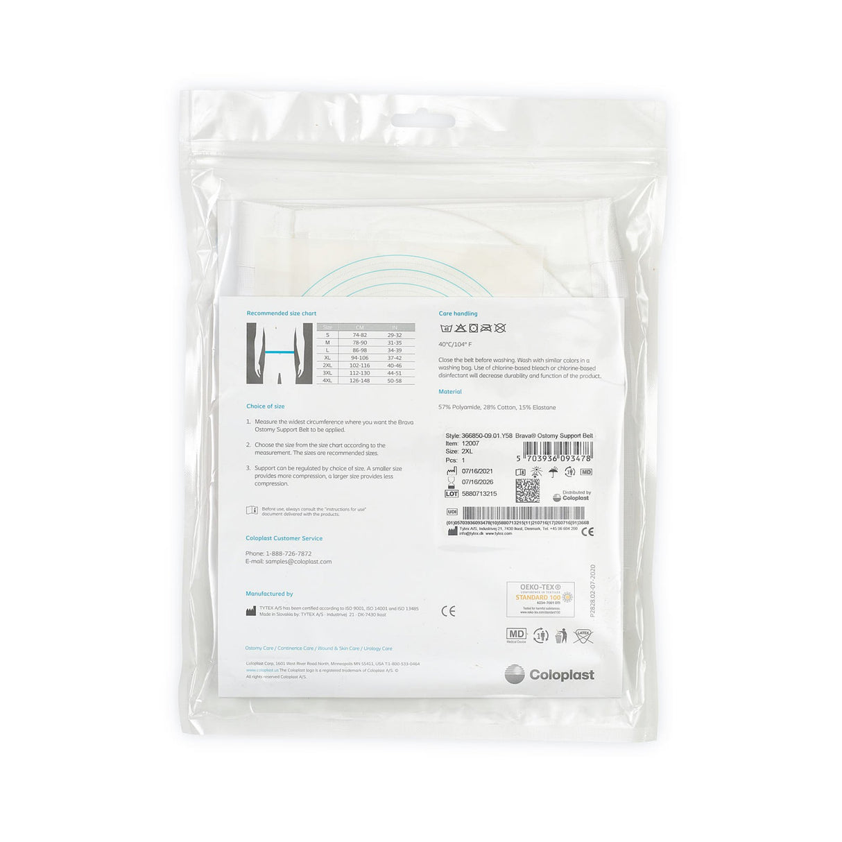 Ostomy Support Belt Brava® - BeHope