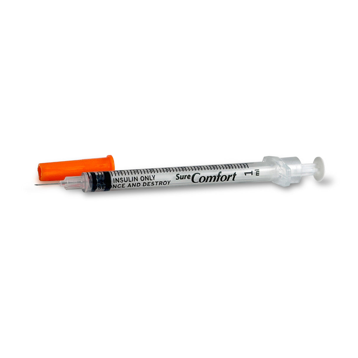 Standard Insulin Syringe with Needle Surecomfort® 1 mL 5/16 Inch 29 Gauge NonSafety Regular Wall - BeHope