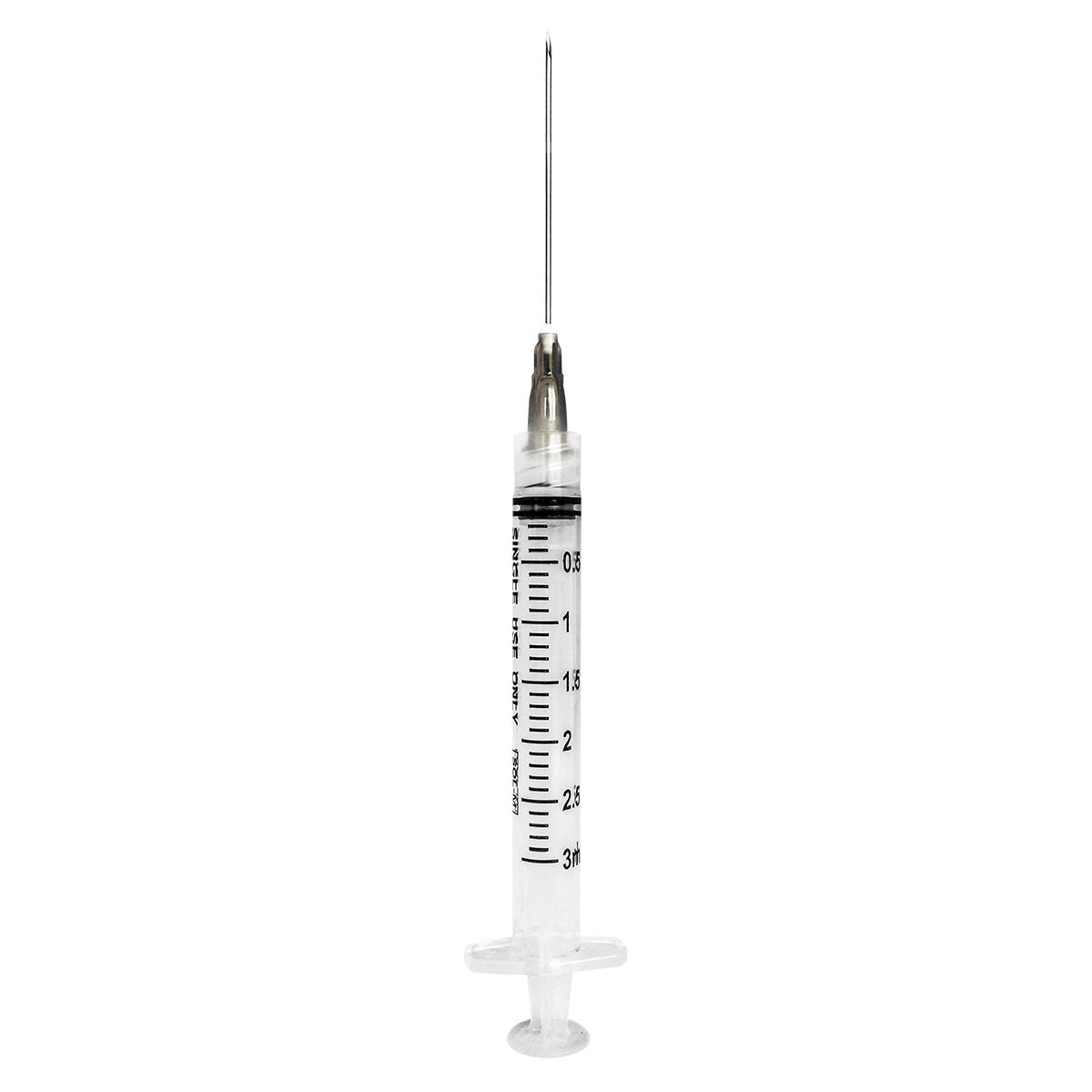 Standard Hypodermic Syringe with Needle Sol-M™ 3 mL 1-1/2 Inch 22 Gauge NonSafety Regular Wall - BeHope