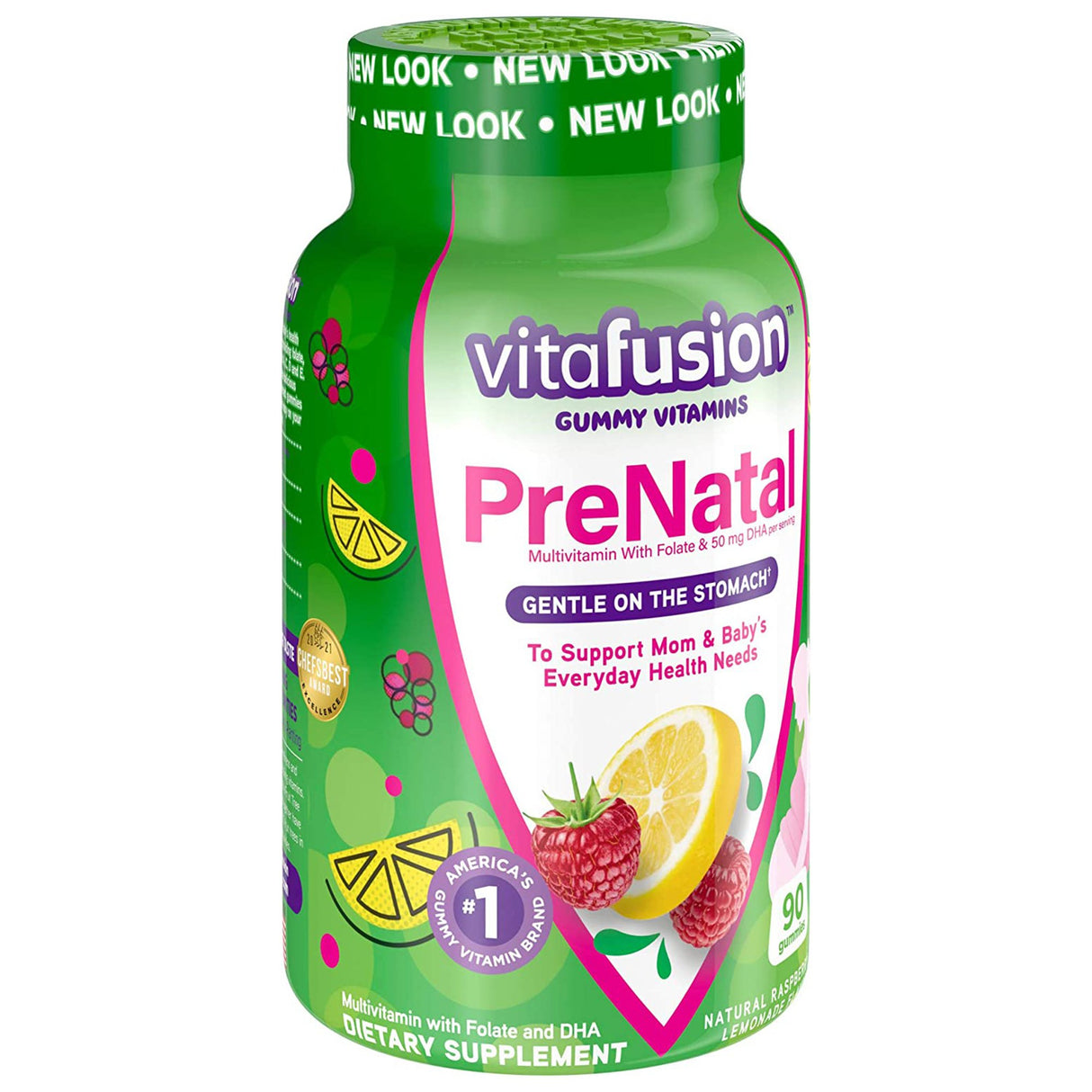 Prenatal Vitamin Supplement Gummy 90 per Bottle Assorted Fruit Flavor - BeHope
