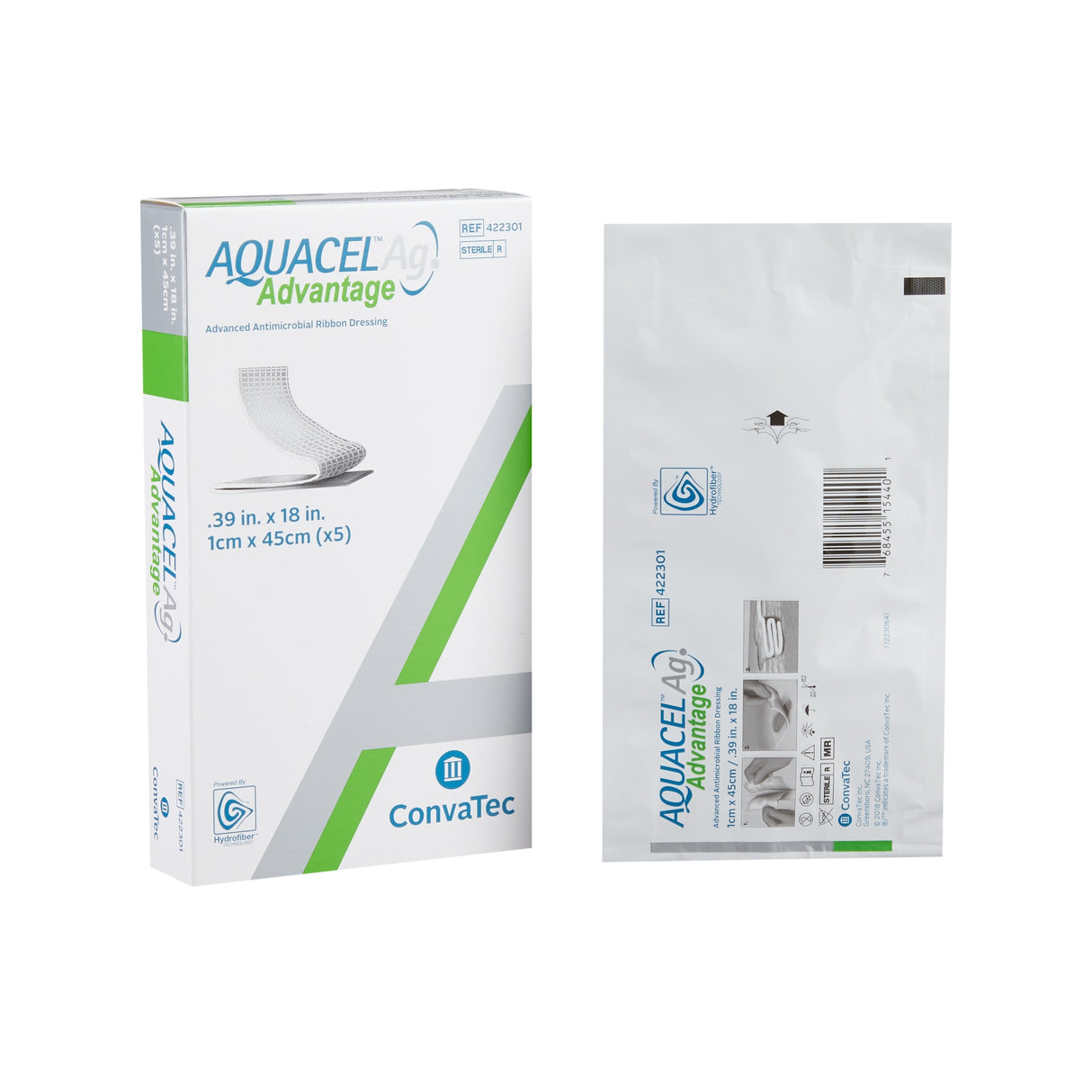 Silver Hydrofiber Dressing Aquacel® Ag Advantage Antimicrobial Sterile - BeHope