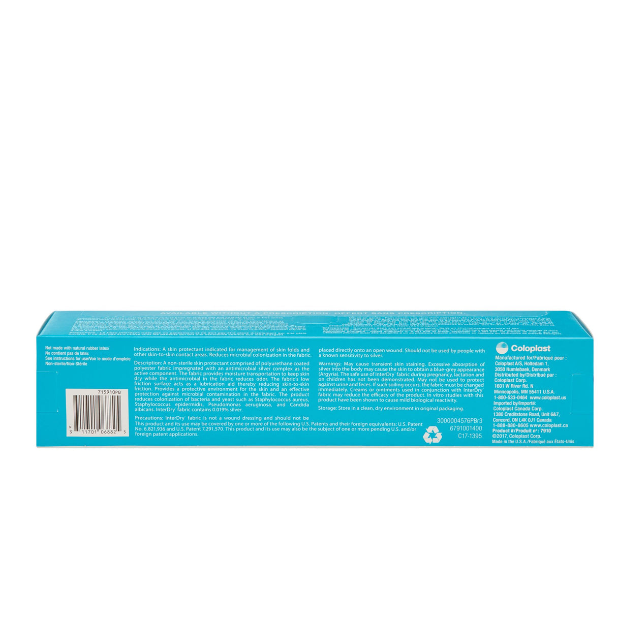 Silver Moisture Wicking Fabric InterDry® Ag 10 X 144 Inch Roll Sterile - BeHope