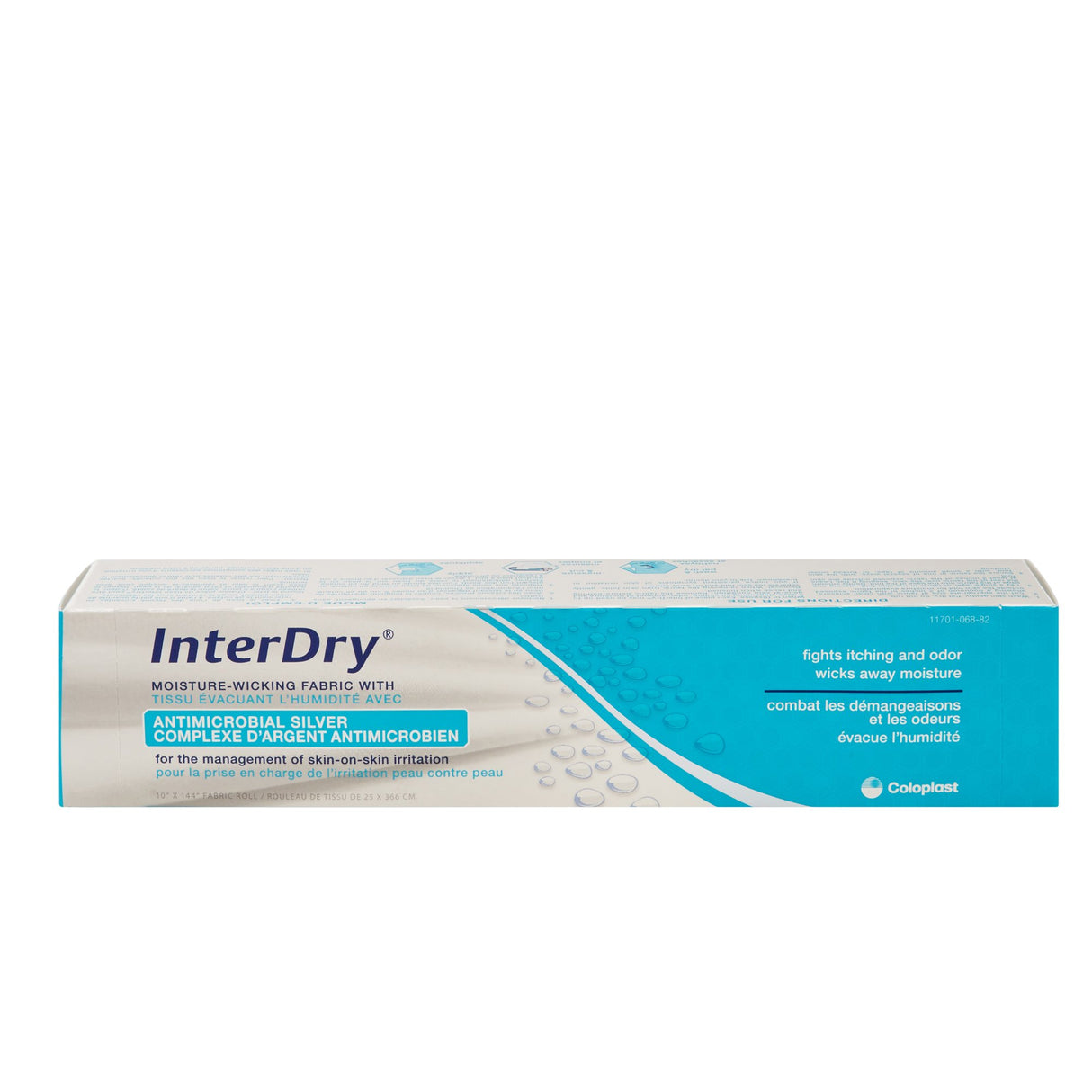 Silver Moisture Wicking Fabric InterDry® Ag 10 X 144 Inch Roll Sterile - BeHope