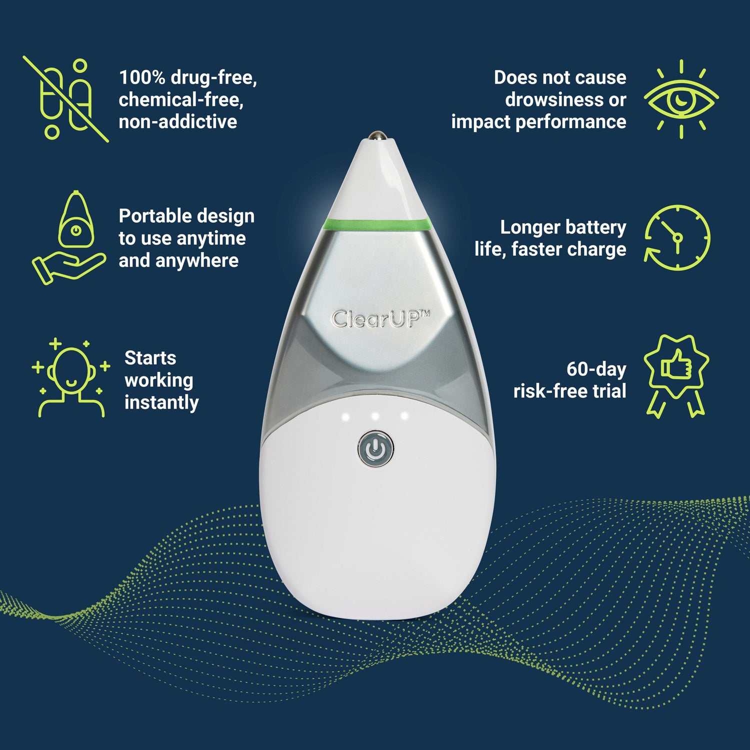 Bioelectronic Sinus Relief Device Tivic ClearUP® 2.0 - BeHope