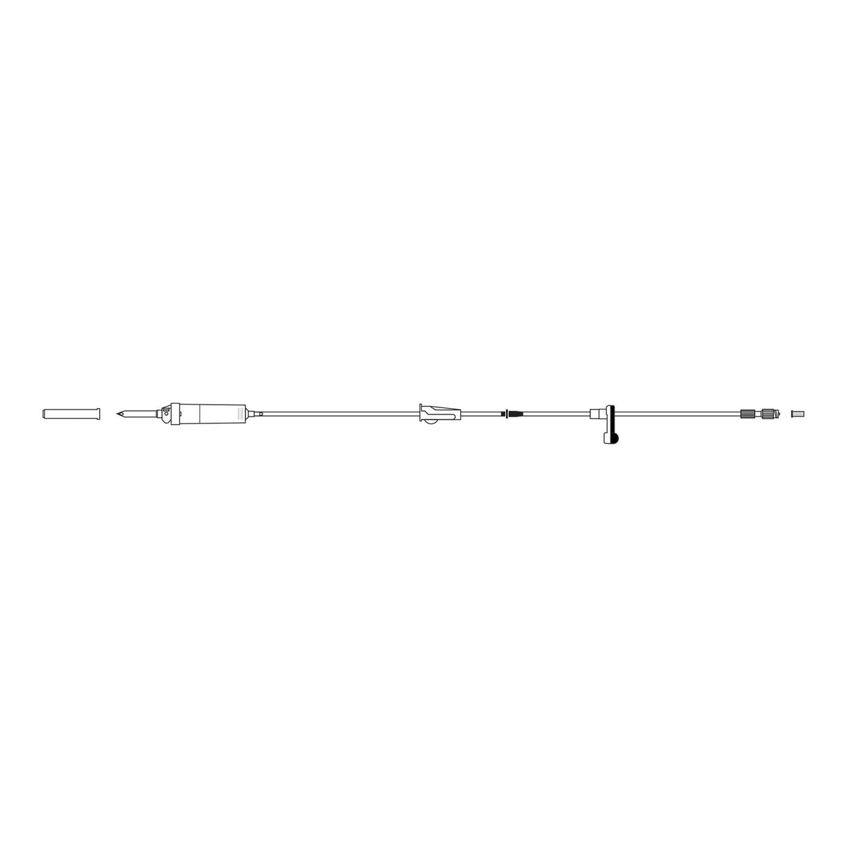 IV Pump Set Volumat™ MC Agilia Pump Without Ports 20 Drops / mL Drip Rate Without Filter 112 Inch Tubing Solution - BeHope