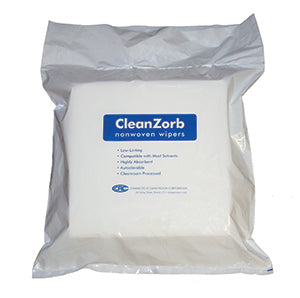 Cleanroom Wipe Cleanzorb 300 Count Bag 9 X 9 Inch Nonsterile Disposable - Behope