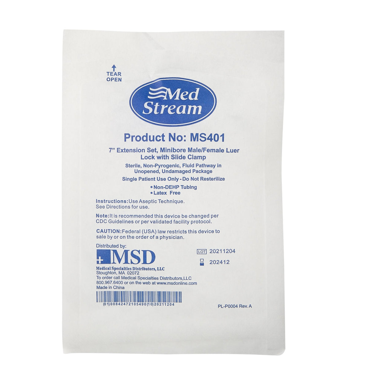 Mckesson IV Extension Set Without Filter for Efficient Fluid Delivery - BeHope