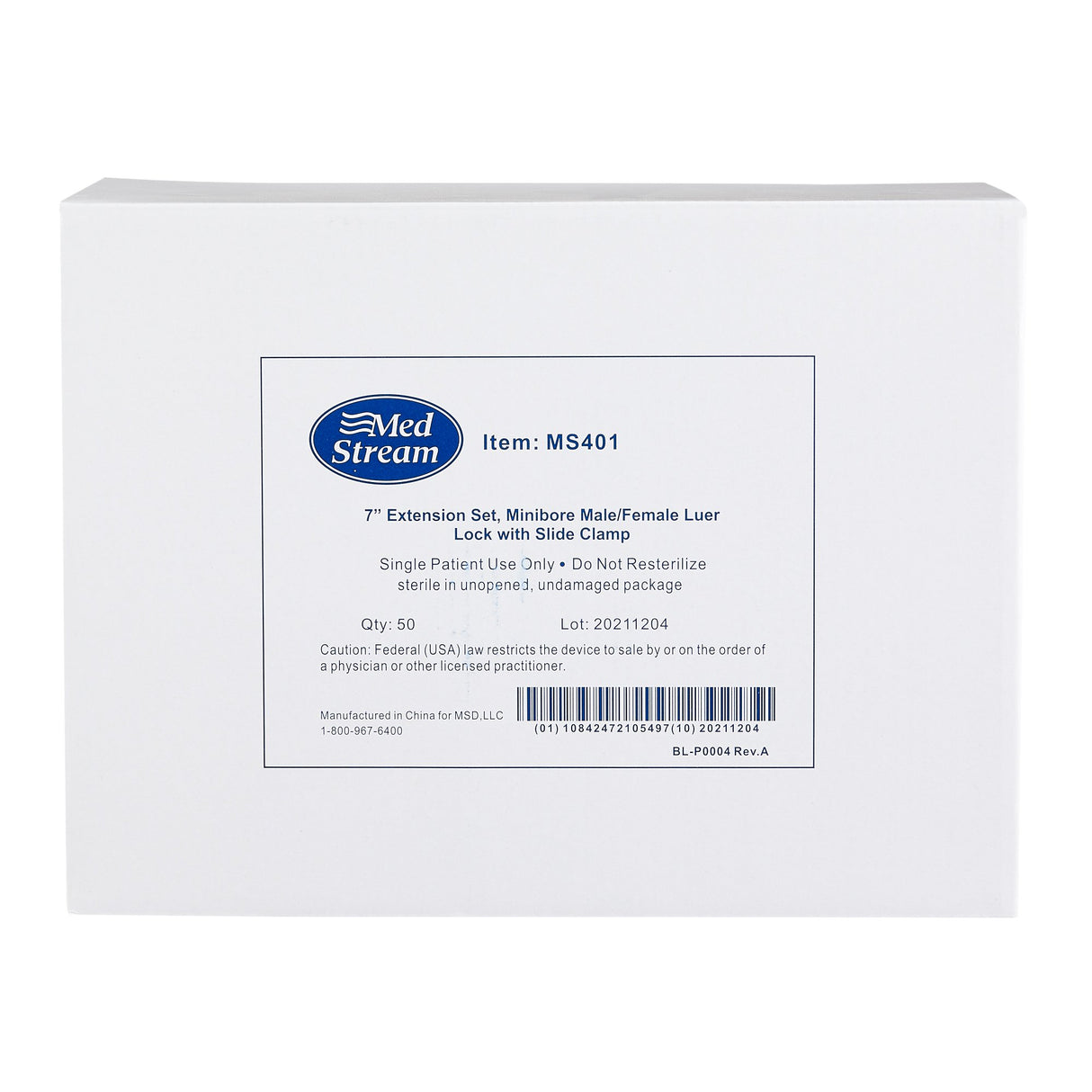 Mckesson IV Extension Set Without Filter for Efficient Fluid Delivery - BeHope