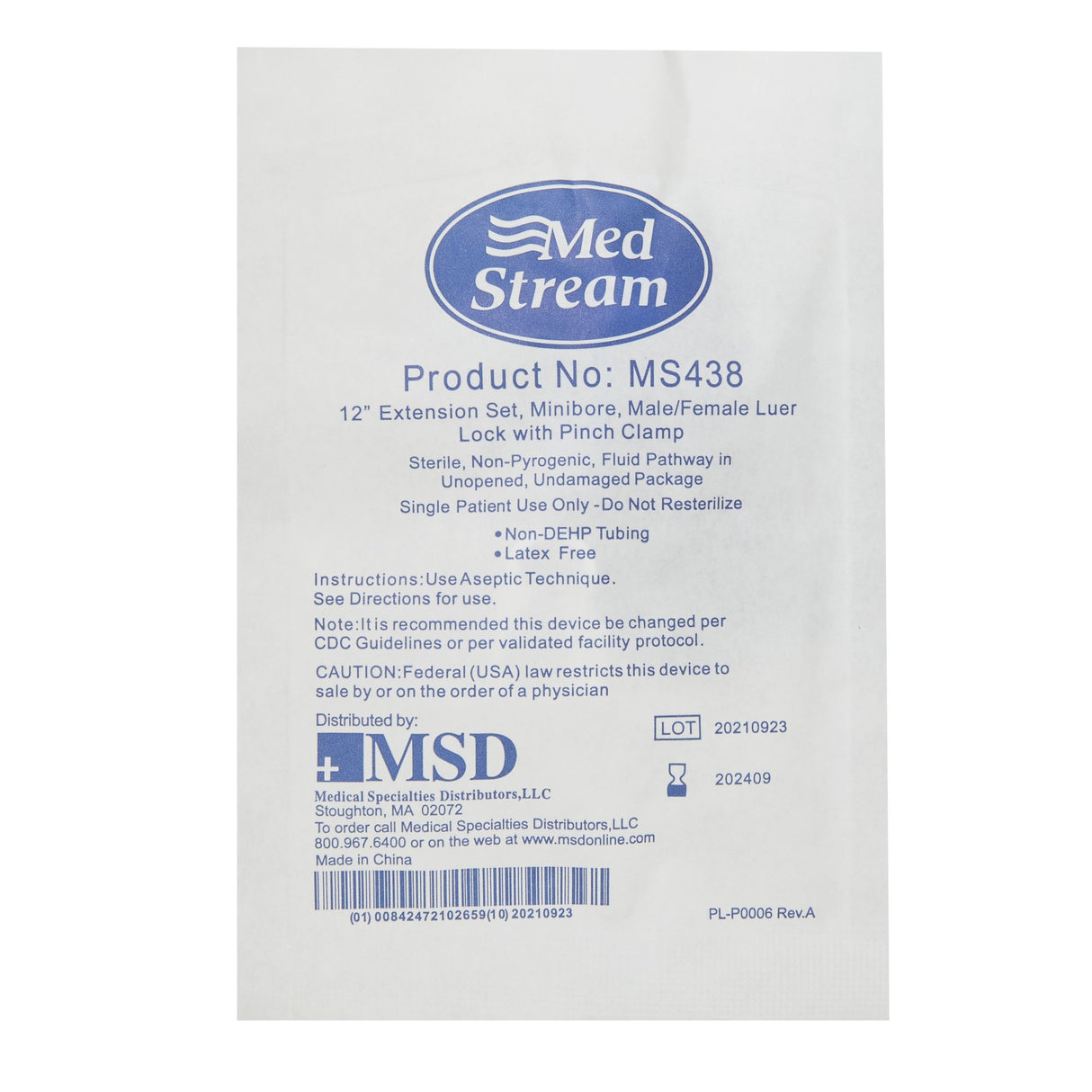 Mckesson IV Extension Set Without Filter for Efficient Fluid Delivery - BeHope