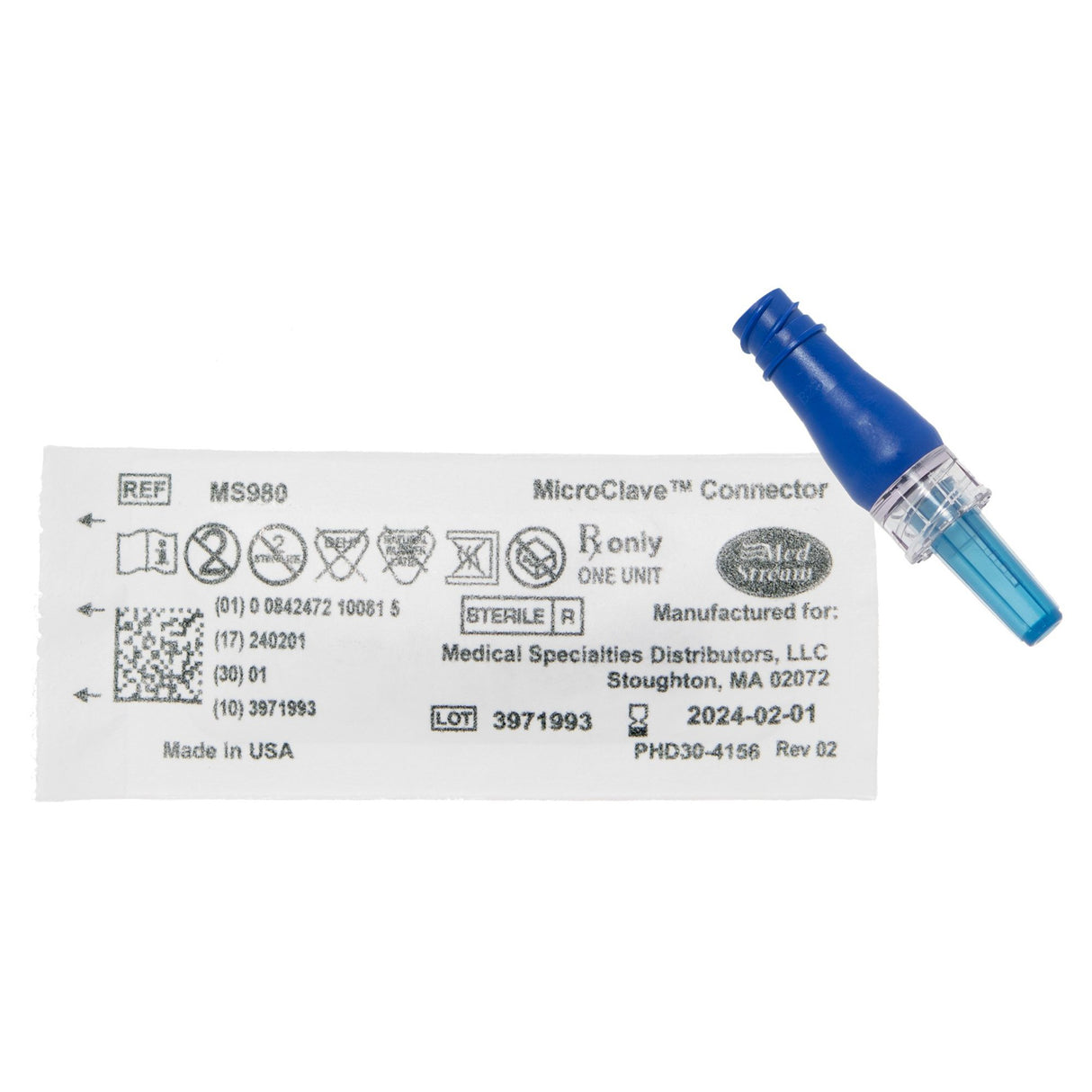 Needleless Connector Mckesson Microclave® Neutral Displacement for IV Therapy - BeHope