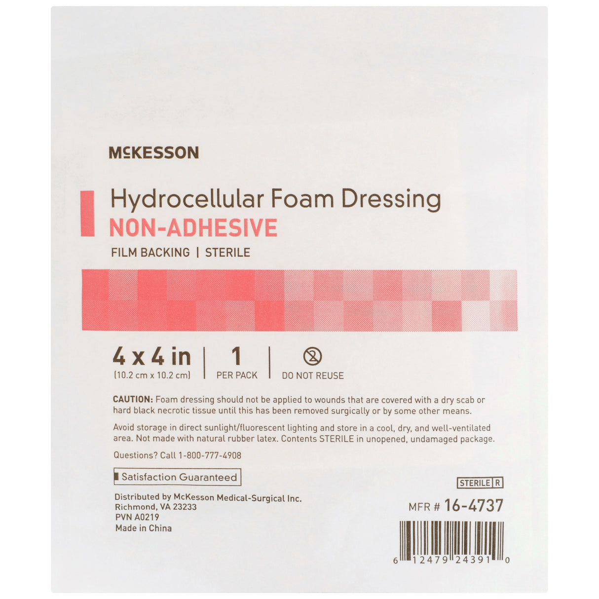 Foam Dressing Mckesson Film Backing for Acute Chronic Wounds Sterile - BeHope