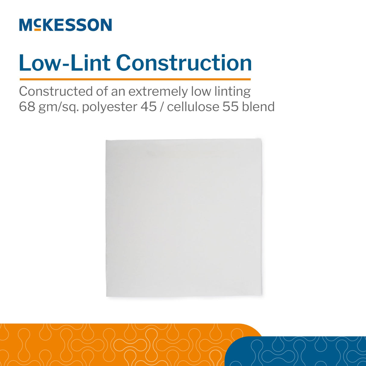 Cleanroom Wipe McKesson 150 Count Bag 12 X 12 Inch Sterile Disposable - BeHope