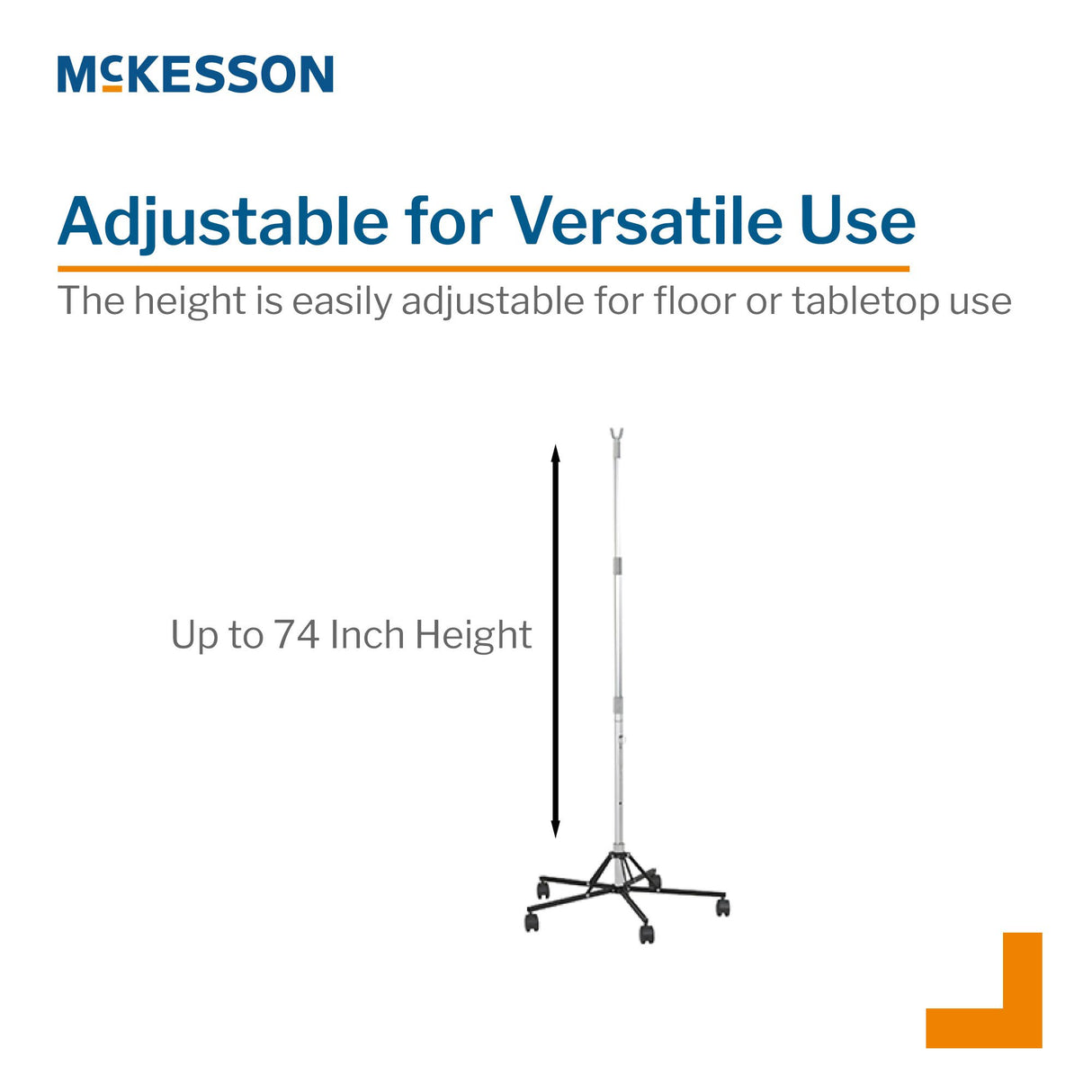 Disposable IV Stand Floor Stand 2 Hooks 5 Legs with Casters - BeHope
