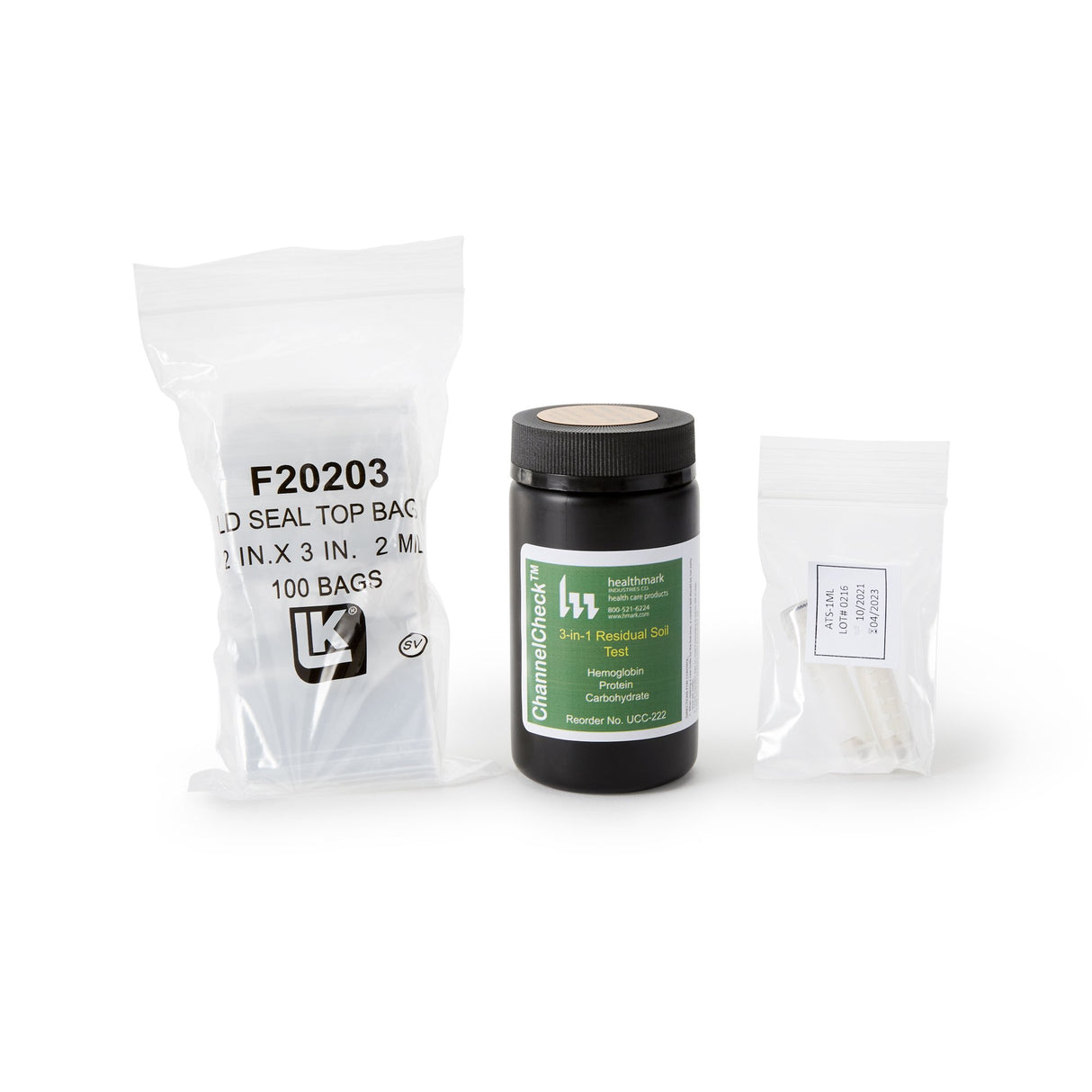 Instrument Cleaning Verification Kit ChannelCheck™ Checks for Blood, Protein, Carbohydrates - BeHope