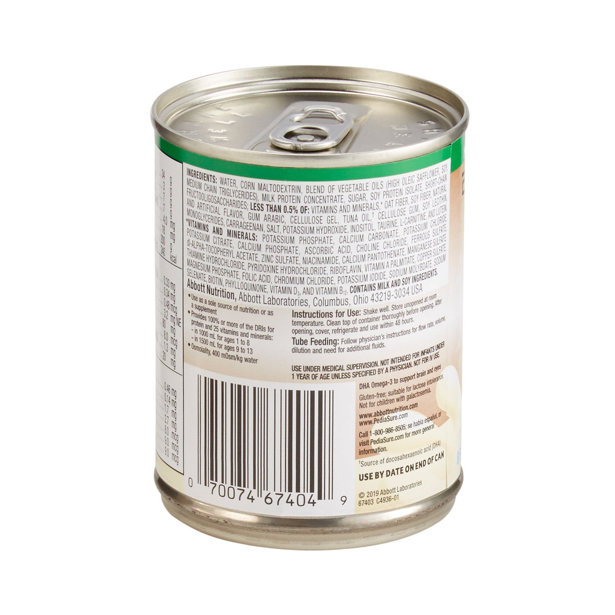 Pediatric Tube Feeding Formula PediaSure® 1.0 Cal with Fiber Vanilla Flavor 8 oz. Can Liquid Fiber - BeHope