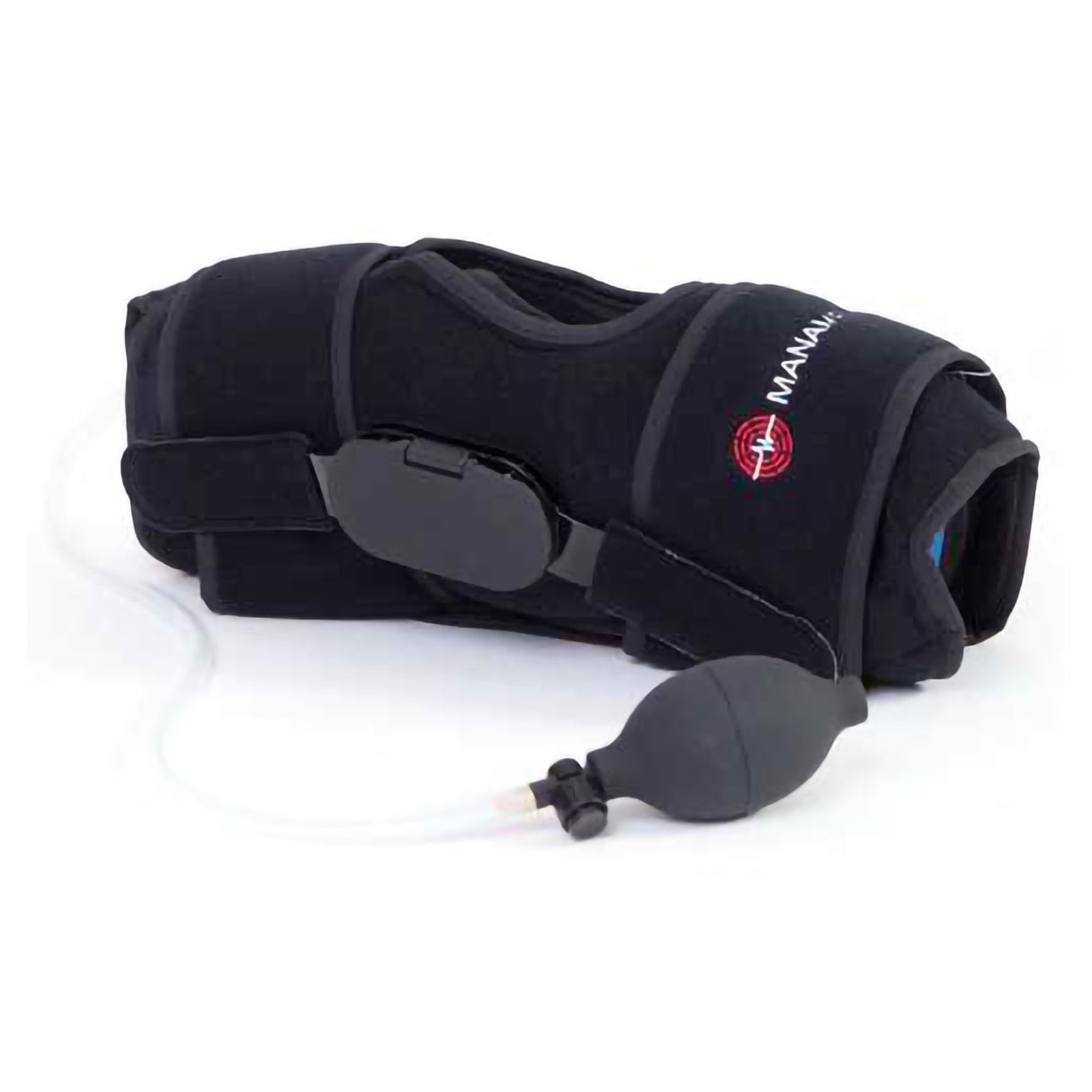 Knee Brace with Ice Pack and Compression System ManaEZ® Rom Ice One Size Fits Most Hook and Loop Strap Closure Right Knee - BeHope