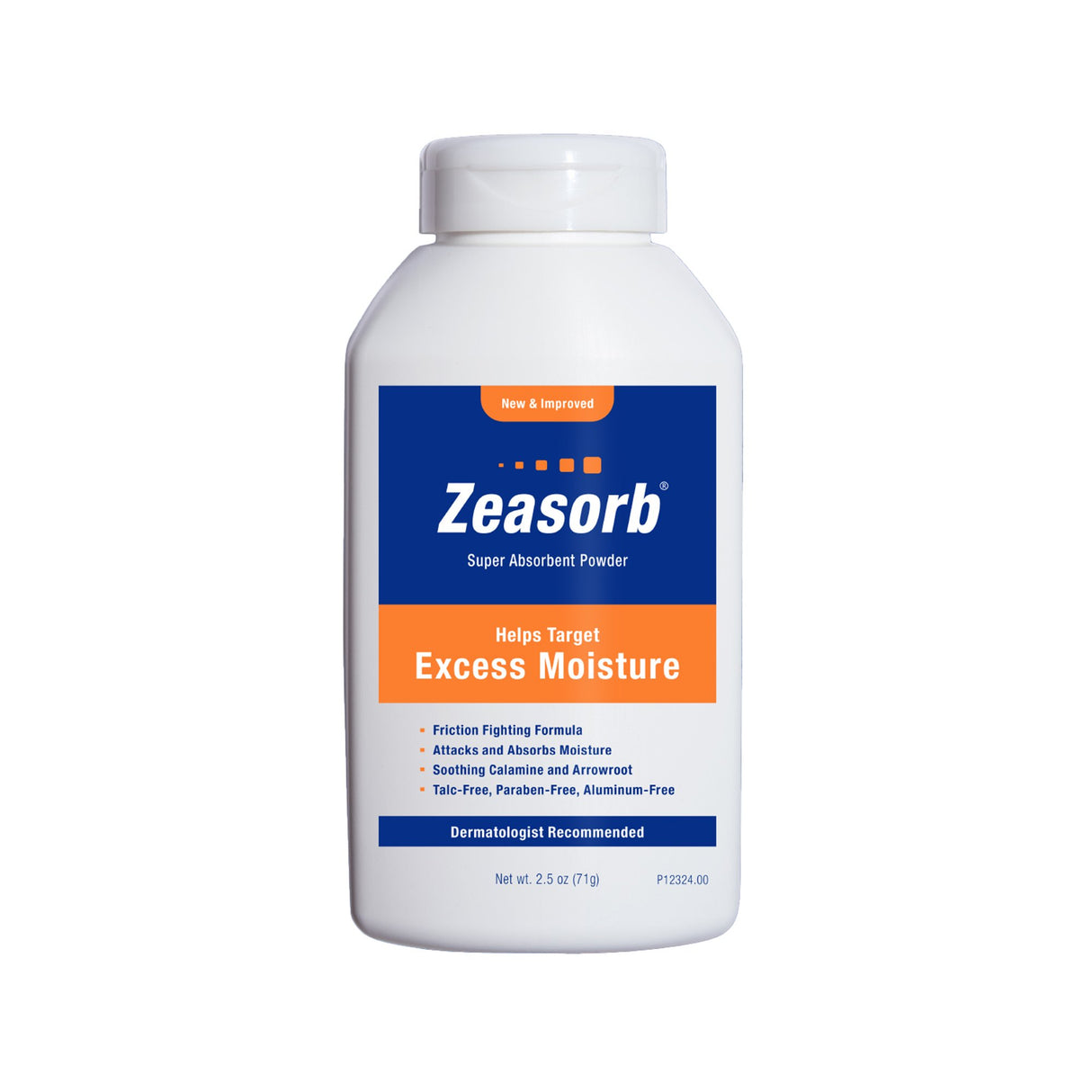 Antifungal Zeasorb® Excess Moisture 2.5 oz. Herbal Tea Scent Shaker Bottle Zea Mays (Corn) Starch, Tricalcium Phosphate, Maranta Arundinacea Root Extract, Tapioca Starch, Calamine, Water, Fragrance, Sodium Benzoate, Potassium Sorbate - BeHope