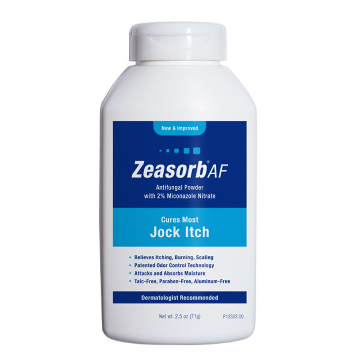Antifungal Zeasorb® AF 2% Strength Powder 2.5 oz. Shaker Bottle - BeHope