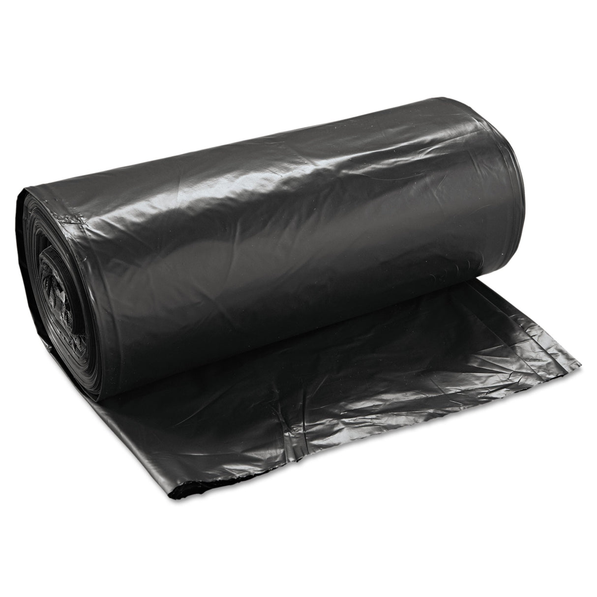 Trash Bag Boardwalk® 60 gal. 1.2 mil 38 X 58 Inch Black Super Heavy Duty Star Seal Bottom Coreless Roll - BeHope