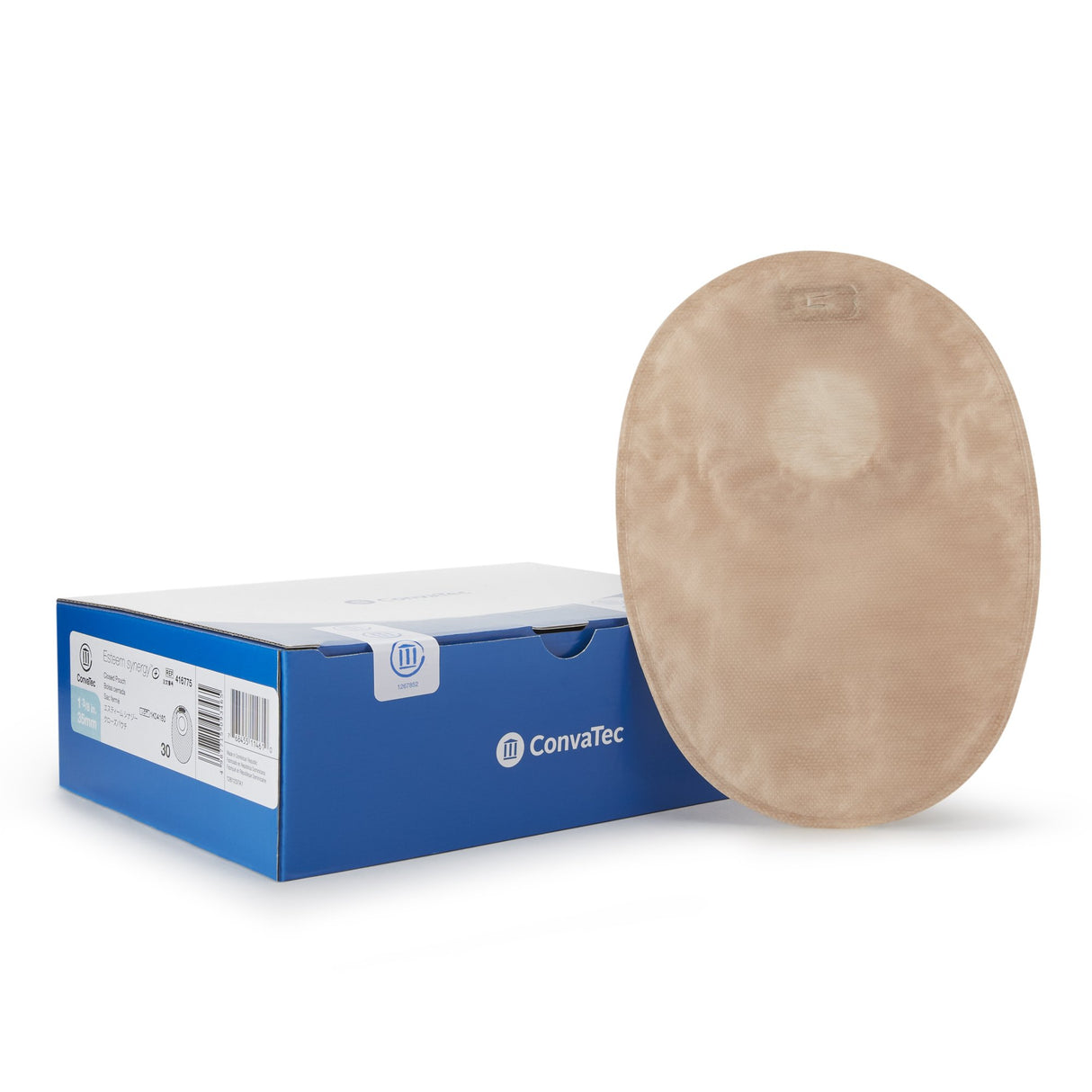 Colostomy Pouch Esteem Synergy®+ Two-Piece System 8 Inch Length Closed End - BeHope