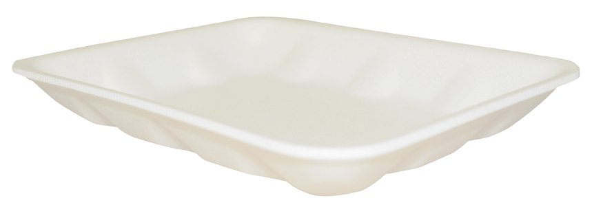 Food Service Tray Novipax 0.63 X 5-3/4 X 8-1/4 Inch White Foam - BeHope