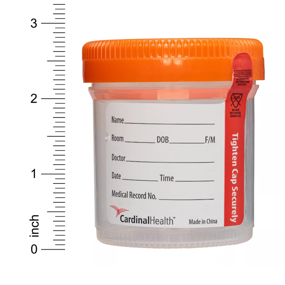 Urine Specimen Container 53 X 62 mm 90 mL (3 oz.) Screw Cap Sterile - BeHope