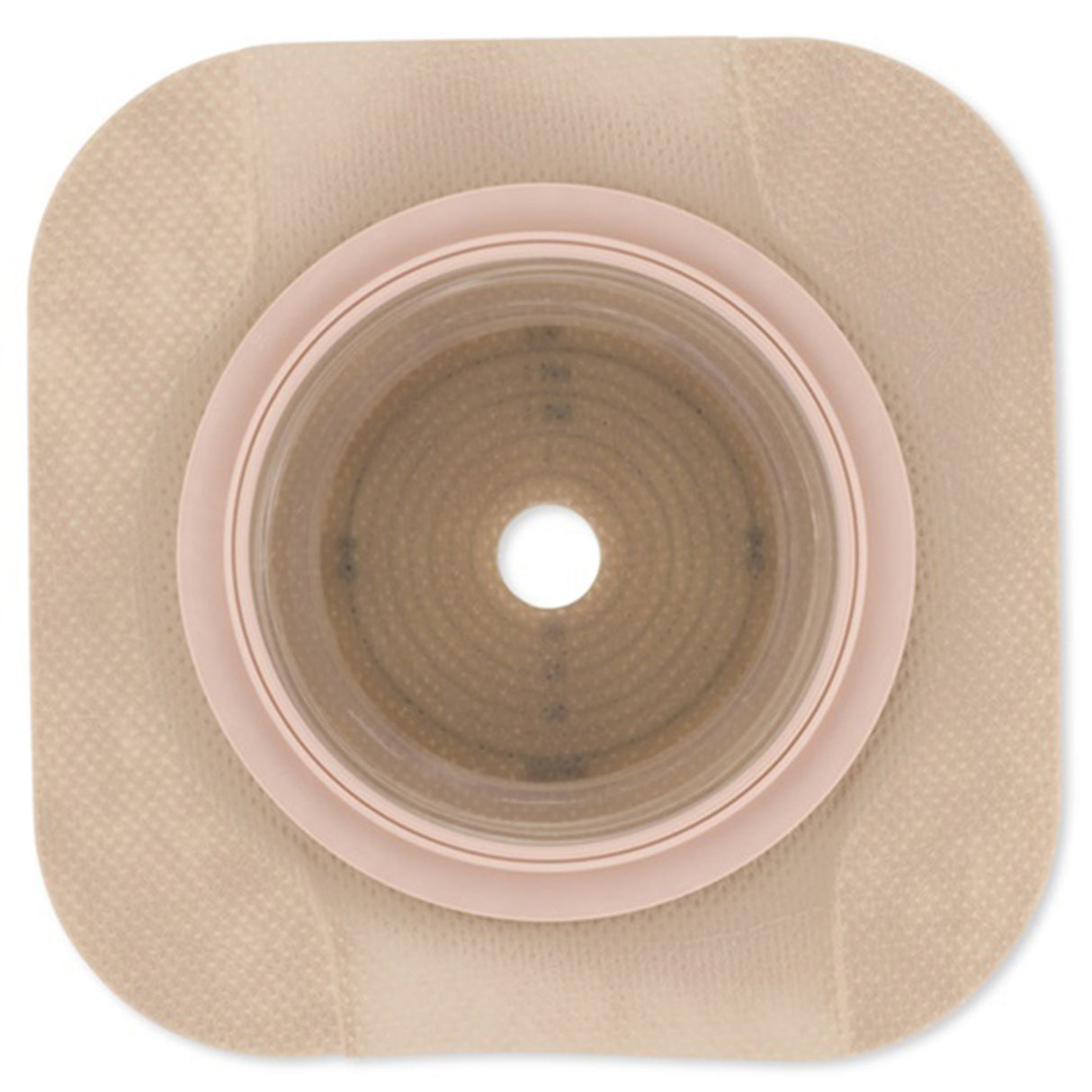 Ostomy Barrier New Image™ CeraPlus™ Trim to Fit, Extended Wear Adhesive Tape Borders 70 mm Flange Blue Code System Up to 2 Inch Opening - BeHope