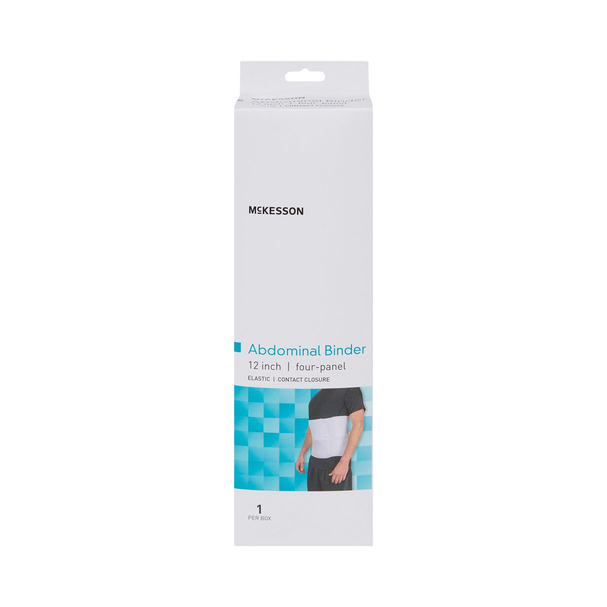 Abdominal Binder McKesson Small / Medium Hook and Loop Closure 30 to 45 Inch Waist Circumference 12 Inch Height Adult - BeHope