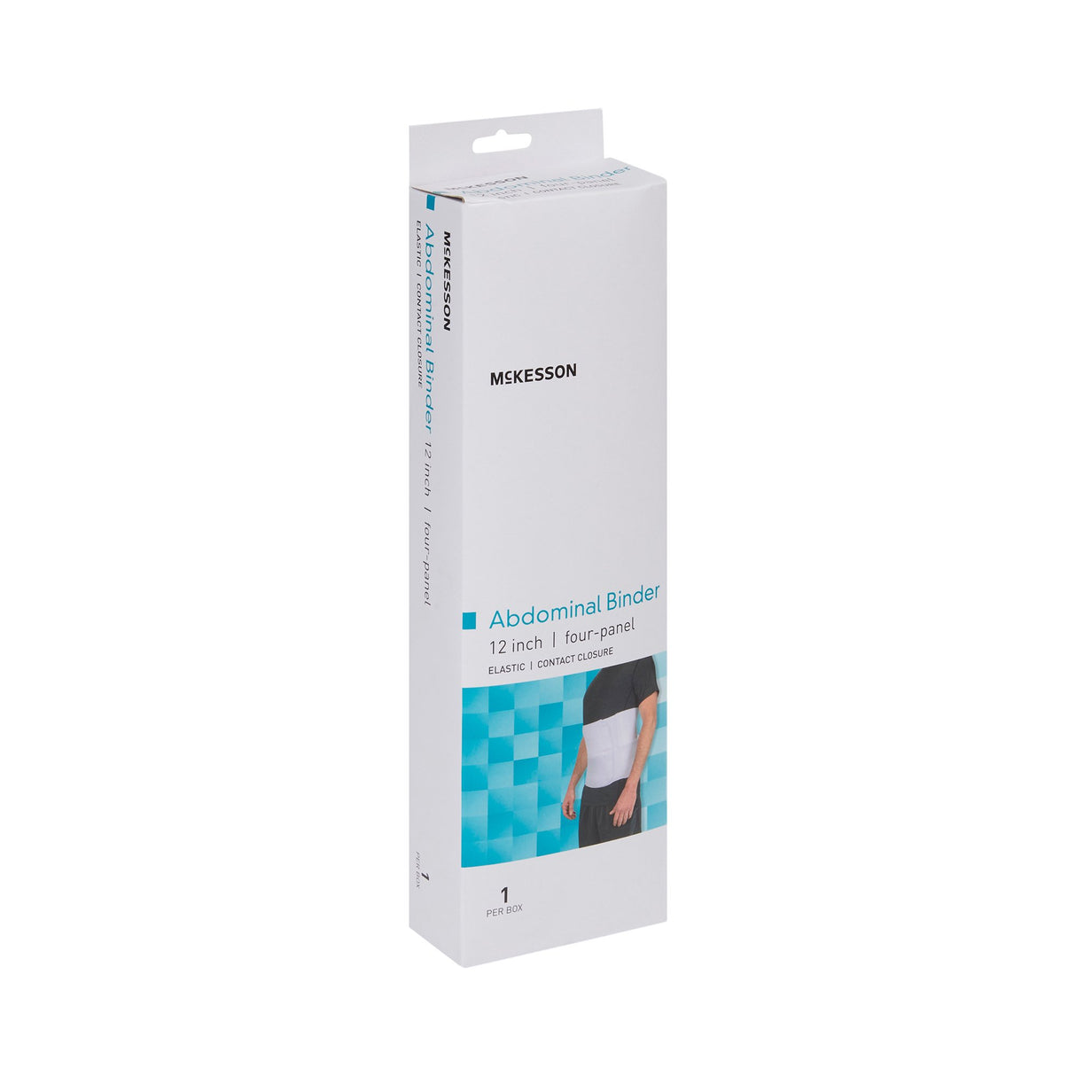 Abdominal Binder McKesson Medium / Large Hook and Loop Closure 45 to 62 Inch Waist Circumference 12 Inch Height Adult - BeHope
