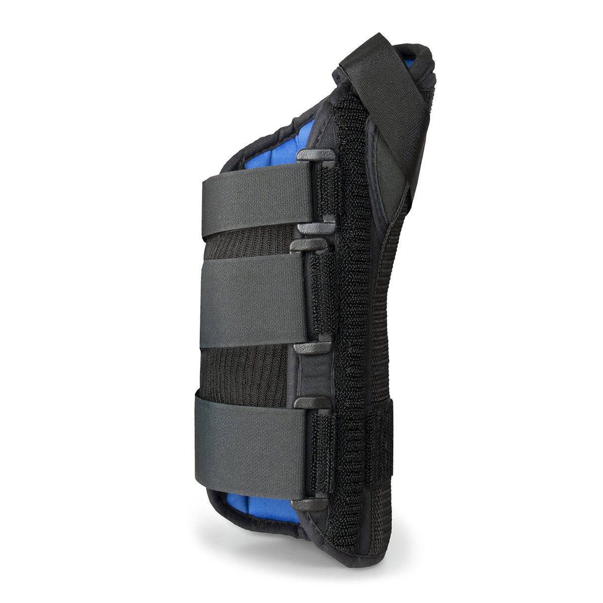 Wrist Brace with Abducted Thumb McKesson Aluminum / Foam / Spandex / Plastic Left Hand Black X-Large - BeHope