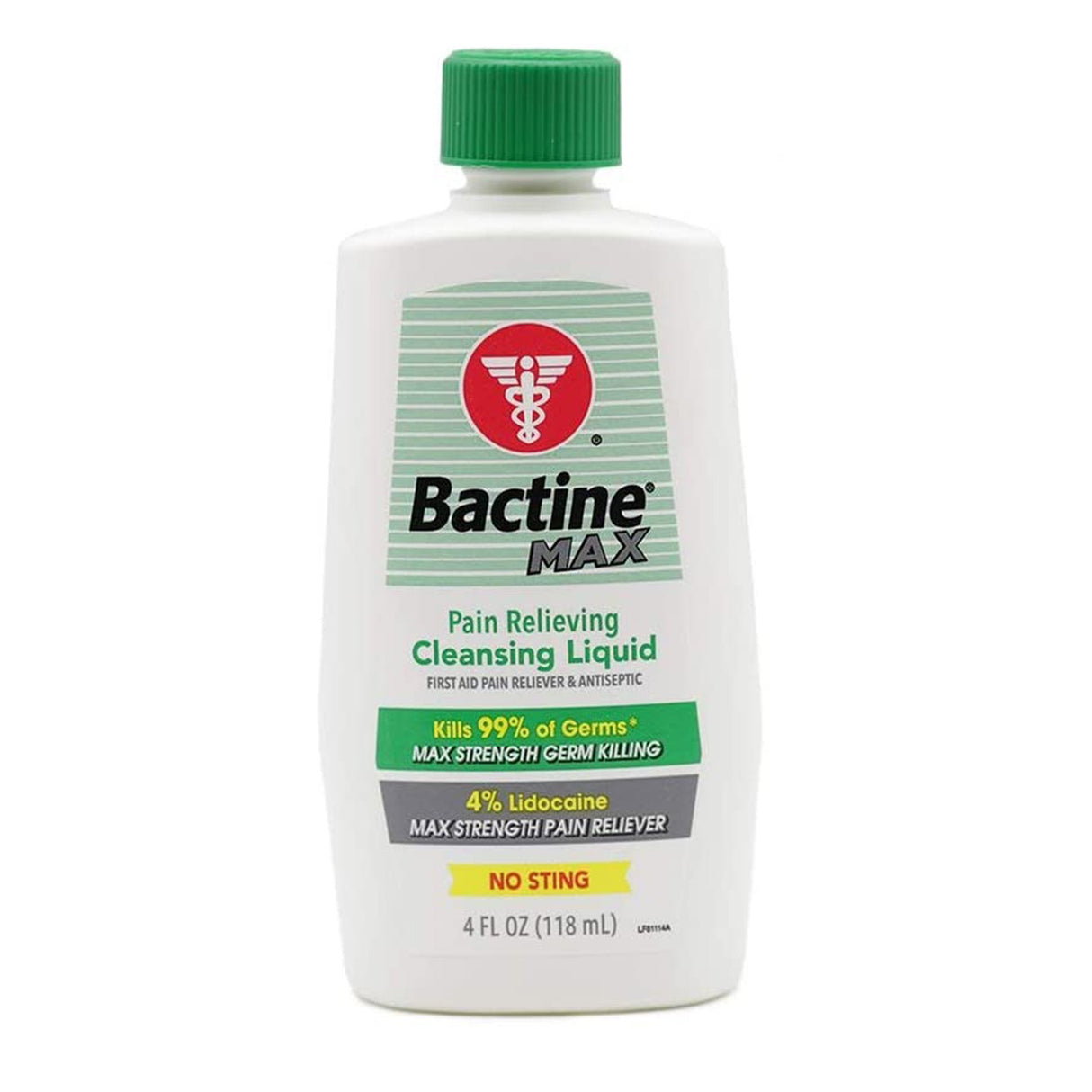 Pain Relieving Antiseptic BZK (Benzalkonium Chloride) / Lidocaine HCl Bactine® MAX Topical Liquid 4 oz. Bottle - BeHope
