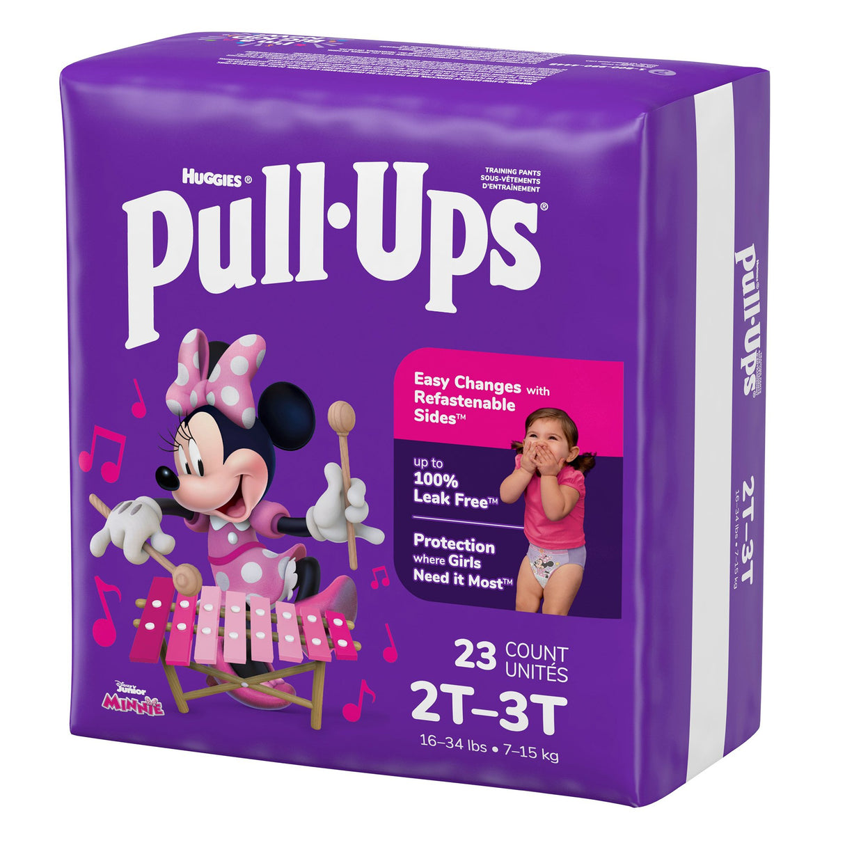 Female Toddler Training Pants Pull-ups® Underwear-Like Fit Refastenable Sides Disposable - BeHope