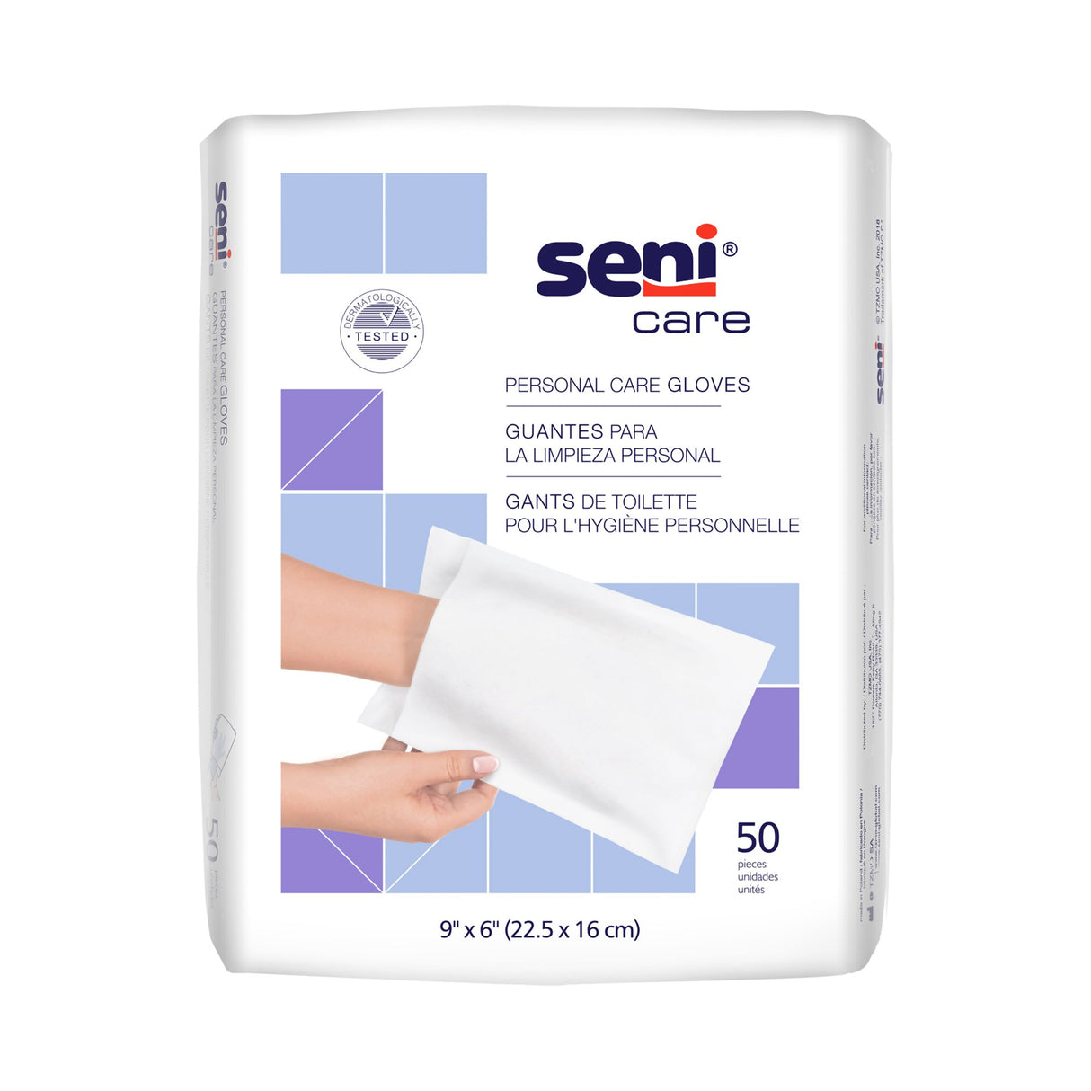 Wash Mitt Seni Care 6 X 9 Inch White Disposable - BeHope