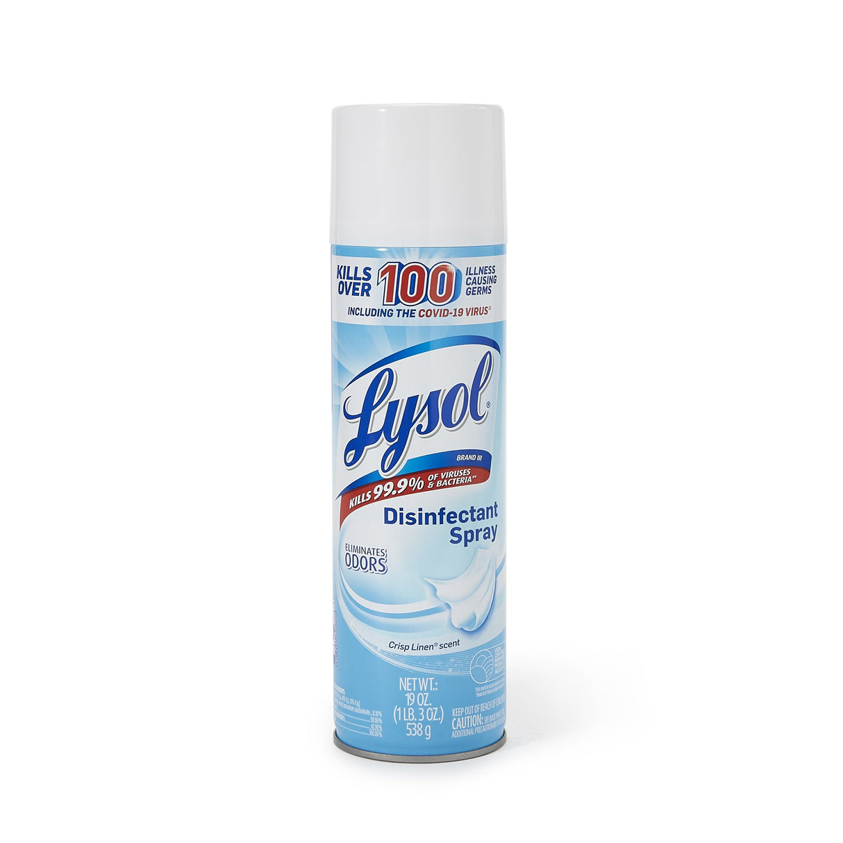 Surface Disinfectant Lysol® Alcohol Based Aerosol Spray Liquid 19 oz. Can Crisp Linen Scent NonSterile - BeHope