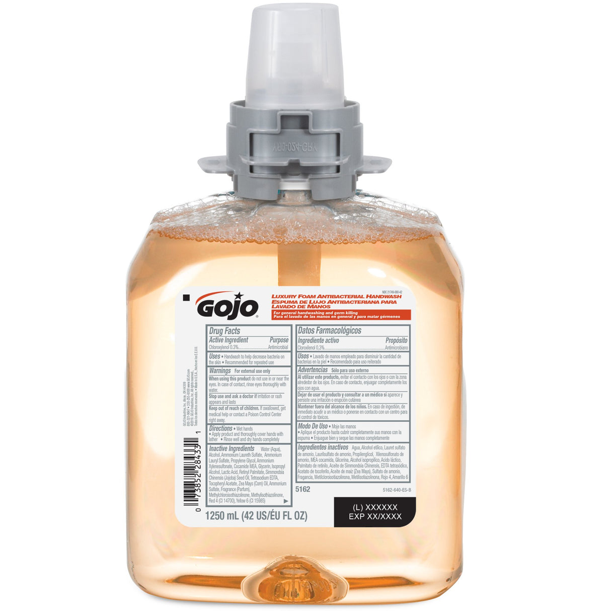 Antibacterial Soap GOJO® Foaming 1,250 mL Dispenser Refill Bottle Fruit Scent - BeHope