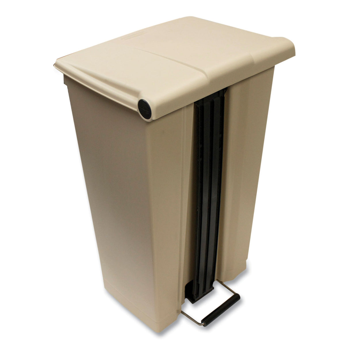 Trash Can Rubbermaid® 92 Quart / 23 gal. Beige Polyethylene Rectangular - BeHope