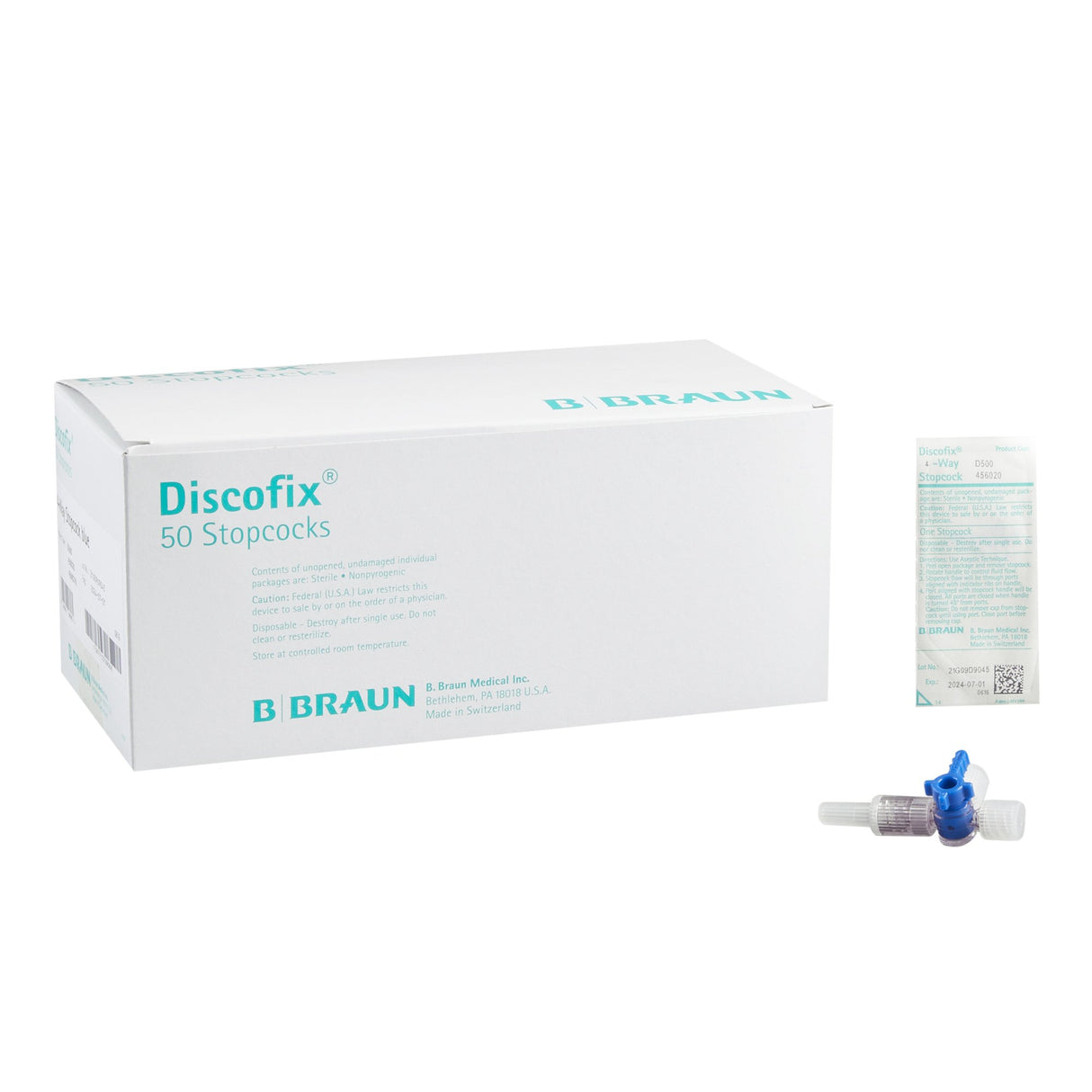 Stopcock Braun 4 Way Sterile - BeHope