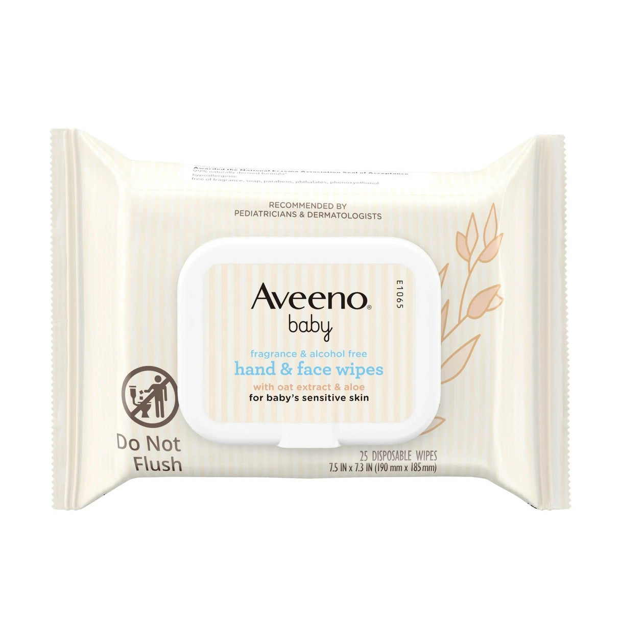 Baby Wipe Aveeno® Baby Sensitive Soft Pack Unscented 25 Count - BeHope