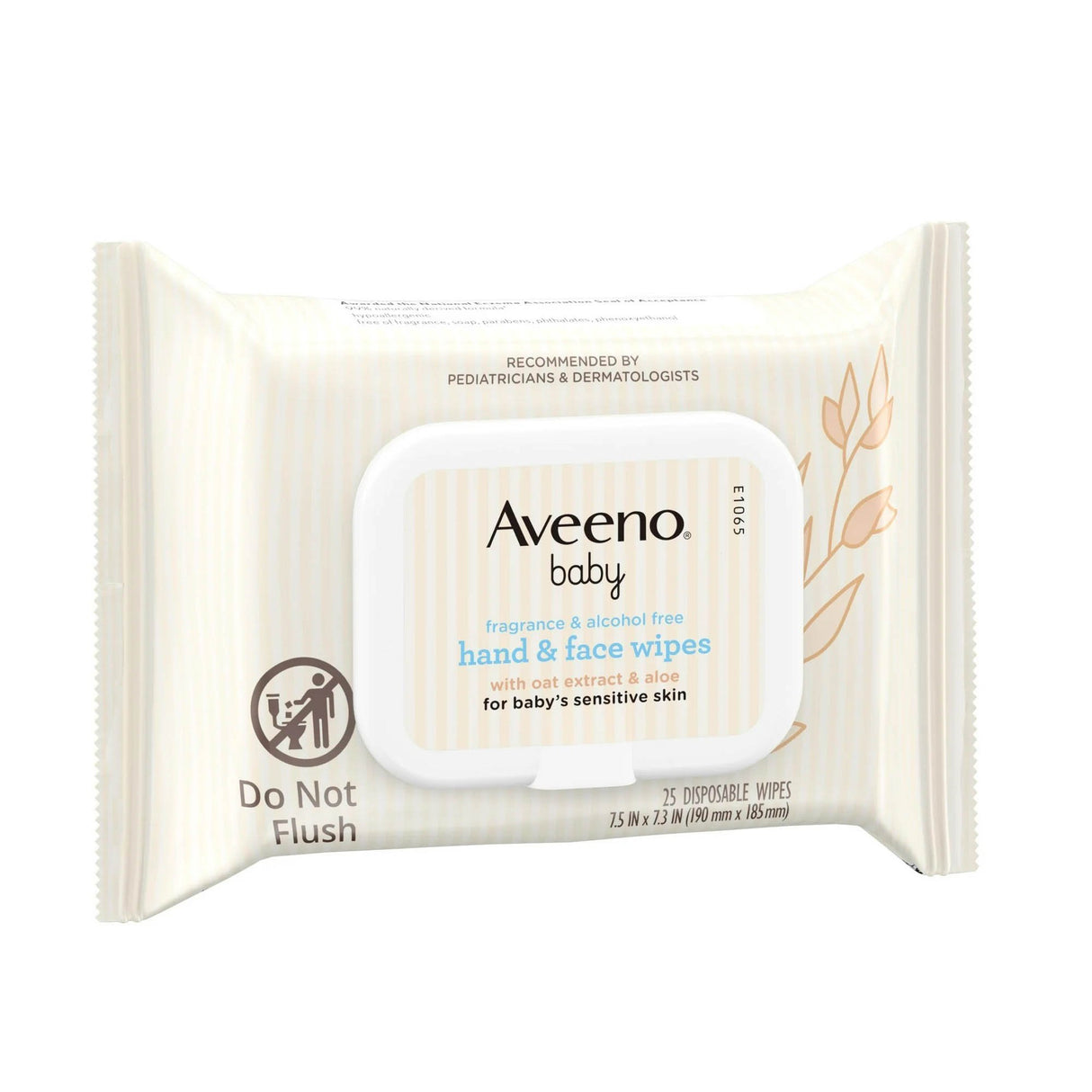 Baby Wipe Aveeno® Baby Sensitive Soft Pack Unscented 25 Count - BeHope