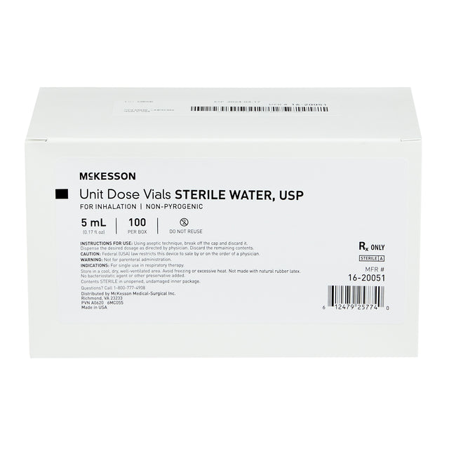Mckesson Sterile Water for Inhalation Nebulizer Bottle - BeHope