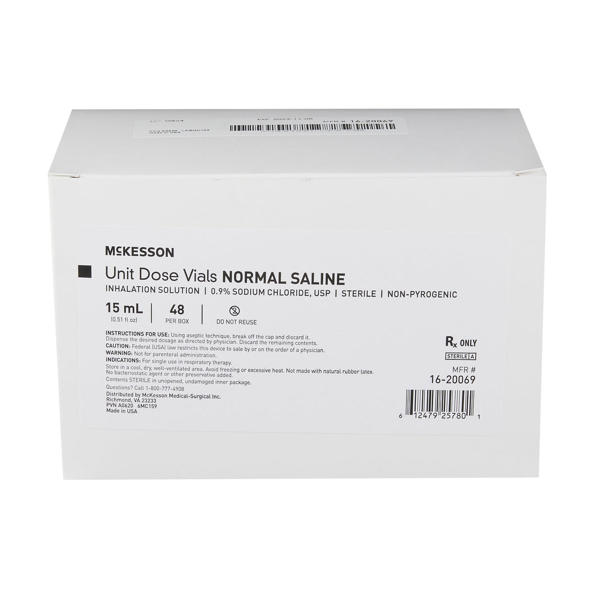 Mckesson Preservative Free 0.9% Normal Saline for Inhalation - BeHope