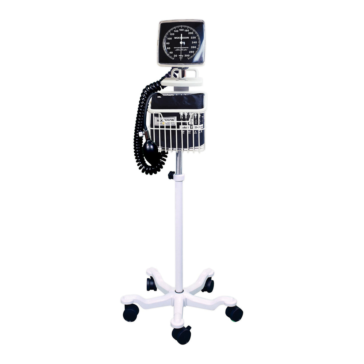 Aneroid Sphygmomanometer Unit McKesson LUMEON™ Adult Cuff Nylon Cuff 23 - 40 cm Mobile - BeHope