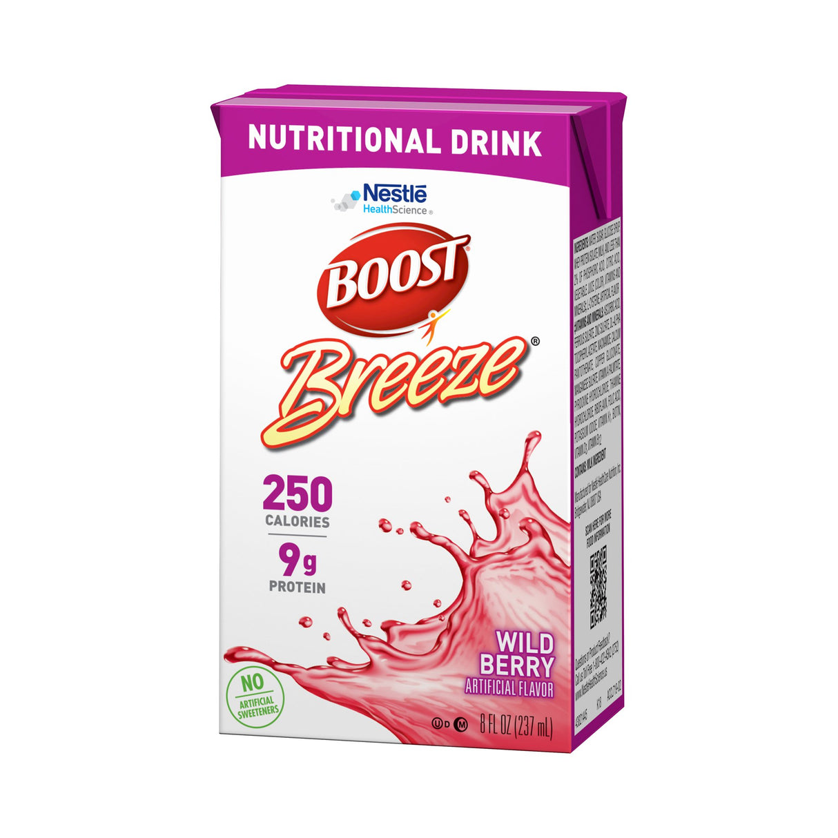 Oral Supplement Boost Breeze® Wild Berry Flavor Liquid 8 oz. Carton - BeHope