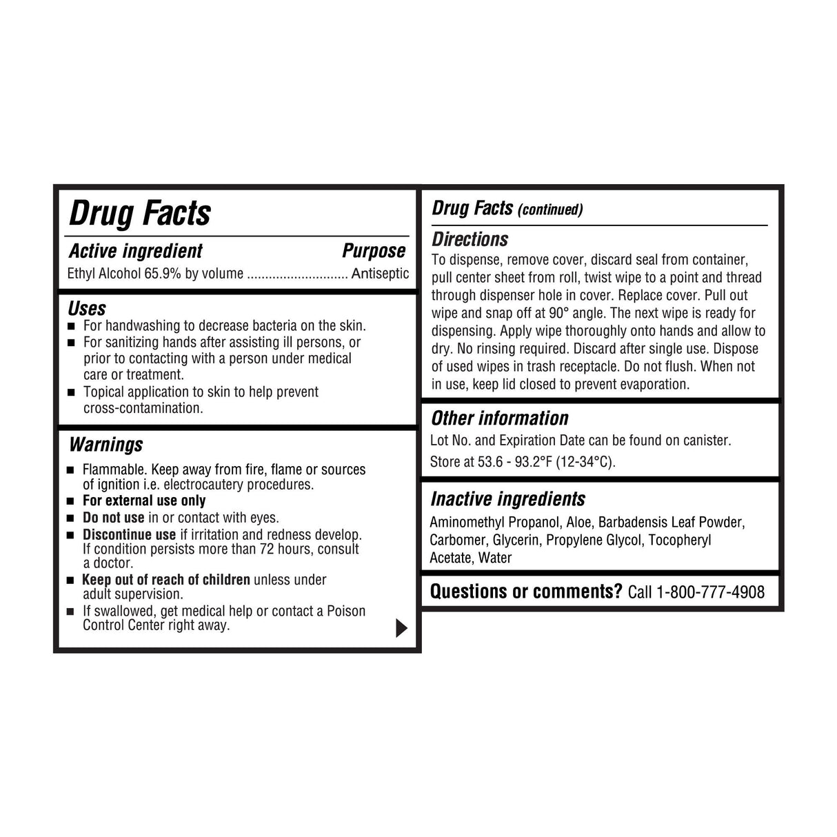 Hand Sanitizing Wipe McKesson 160 Count Ethyl Alcohol Wipe Canister - BeHope